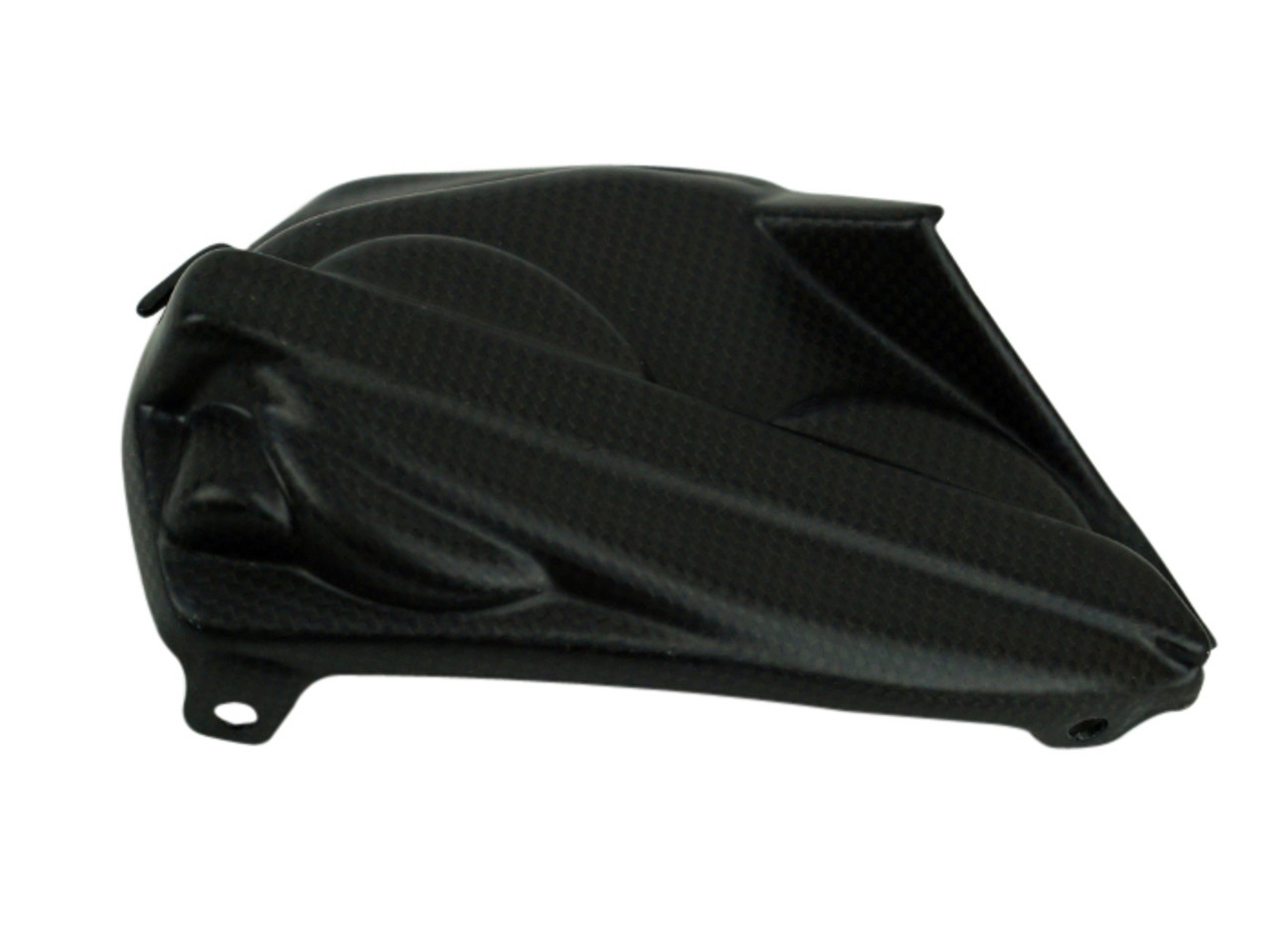 Engine Cover Left Hand Side in Matte Plain Weave shown for Ducati Panigale 899,959