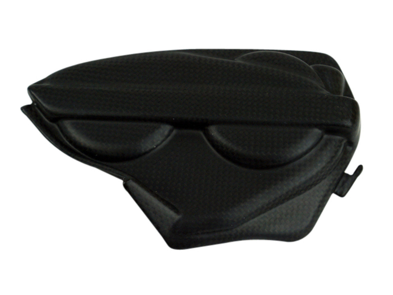 Engine Cover Left Hand Side in Matte Plain Weave shown for Ducati Panigale 899, 959