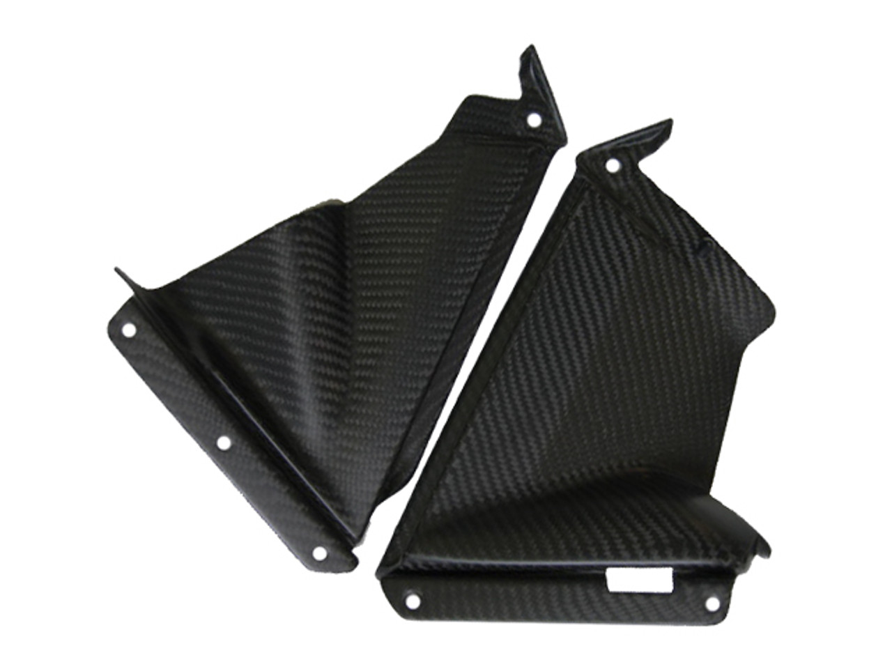 Matte Twill Weave Carbon Fiber Pullers for Aprilia RSV4 2009+