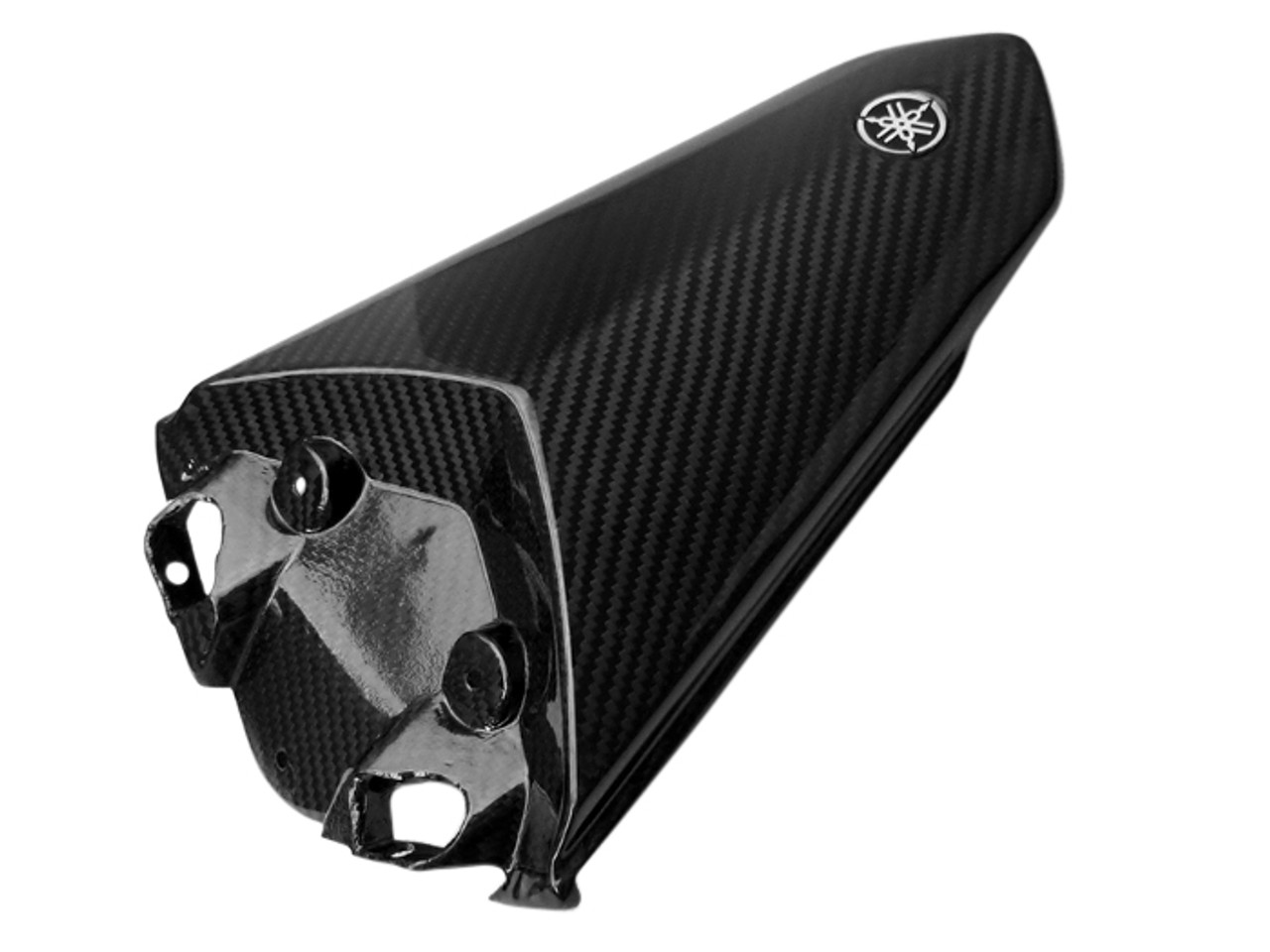 Seat Cowl in Glossy Twill Weave Carbon Fiber for Yamaha R1 2015+ (logo not included)
