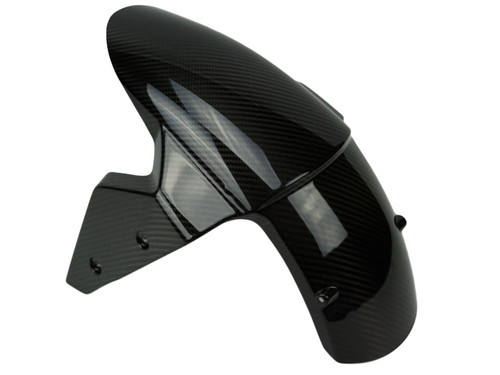 Front Fender in Glossy Twill Weave Carbon for Kawasaki Z1000SX