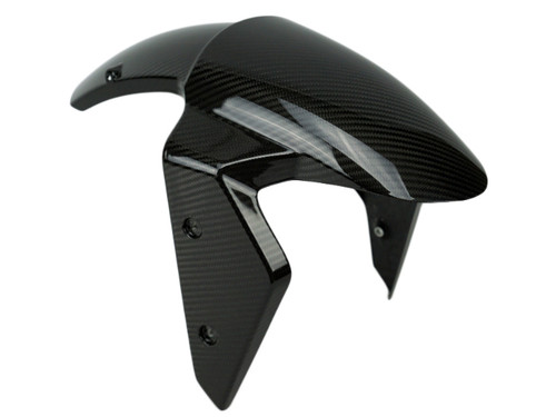 Front Fender in Glossy Twill Weave Carbon for Kawasaki Z1000SX