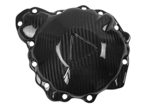 Clutch Cover in Glossy Twill Weave Carbon Fiber for Triumph Speed Triple 1050R 2016+