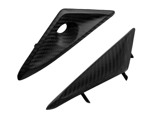 Subframe Inserts (Small) in Matte Twill Weave Carbon Fiber for Triumph Street Triple 765 R,S 2017+