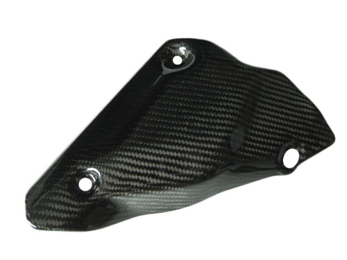 Glossy Twill Weave Carbon Fiber  Exhaust Collector Guard(heat Foil inside) for Ducati 1198,1098, 848