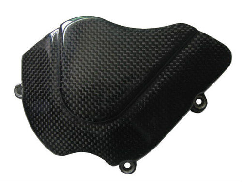 Glossy Plain Weave Carbon Fiber Front Sprocket Cover for Aprilia RSVR 04-09, Tuono 06-10