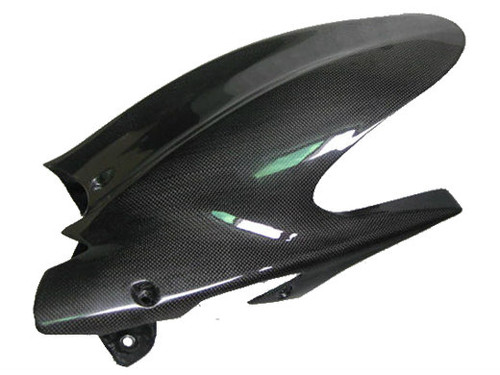 Glopssy Plain Weave Carbon Fiber Rear Hugger w/ Chainguard for Ducati Diavel 2011-2018