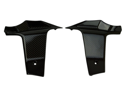 Radiator Spoilers in Glossy Twill Weave Carbon Fiber for KTM 1290 Super Duke GT