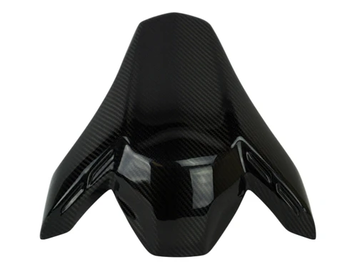 Seat Cover (w. brackets) in Glossy Twill Weave Carbon Fiber for Kawasaki Z900 2017-2024