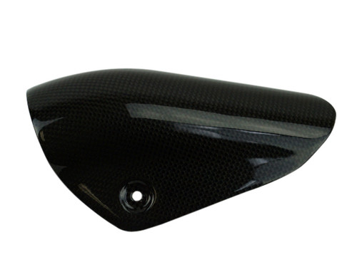 Heat Guard in Glossy Twill Weave Shown for Ducati Panigale 959.