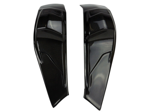 Frame Covers in Glossy Twill Weave shown for Buell XB9R,S,SX  XB12R,S,SX.