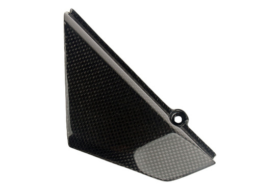 Frame Covers in Glossy Plain Weave Carbon Fiber for Ducati Scrambler Icon