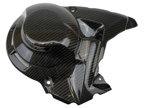 Engine Cover in Glossy Twill Weave Carbon Fiber for Honda NC750X 2018+