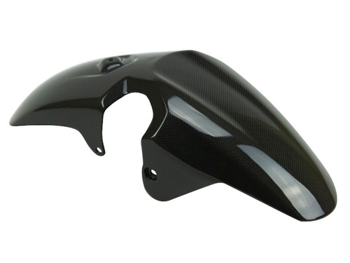 Front Fender in Glossy Plain Weave 100% Carbon Fiber for Yamaha MT-07 2018-2024