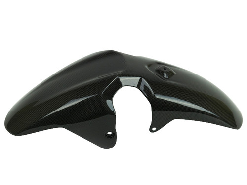Front Fender in Glossy Plain Weave 100% Carbon Fiber for Yamaha MT-07 2018-2024