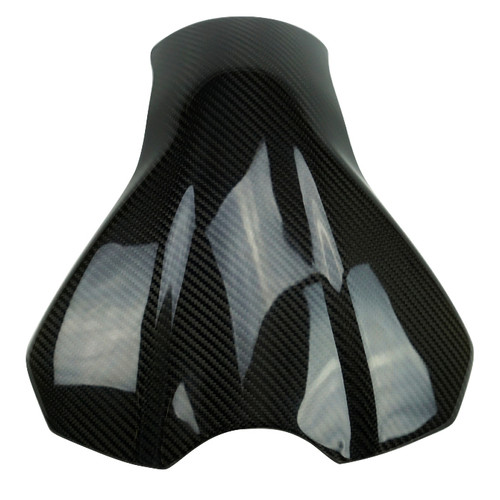 Tank Pad in Glossy Twill Weave 100% Carbon Fiber for Kawasaki Ninja 400 2019+