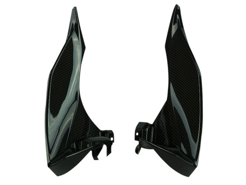 Inner Dash Panels in Glossy Twill Weave Carbon Fiber for Yamaha R1 2020+, not R1M