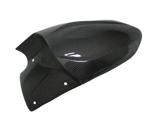 Glossy Plain Weave Carbon Fiber Rear Hugger for MV AgustaF3, Brutale 675/800 to 2016, Brutale 800RR. Dragster, 800RR