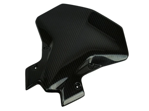 Larger Windscreen in Glossy Twill Weave Carbon Fiber for Kawasaki Z900 2020-2024