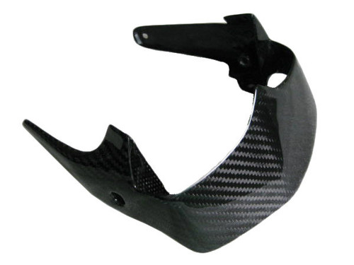 Front Mudguard Rear Air Damper for MV Agusta F4 1999-2009 in Glossy Plain Weave Carbon Fiber