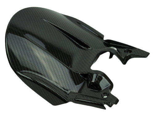 Rear Hugger in Glossy Twill Weave 100% Carbon Fiber for Aprilia RS660, Tuono 660


