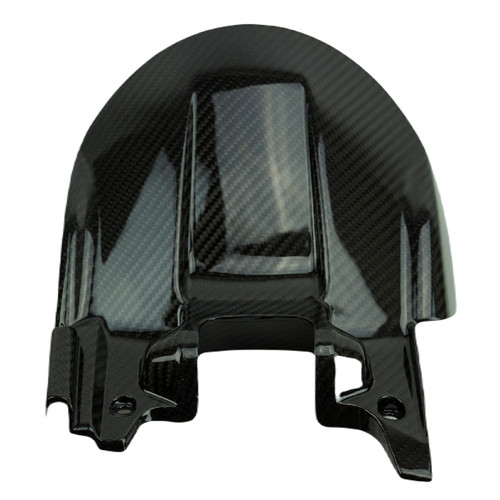 Rear Hugger in Glossy Twill Weave 100% Carbon Fiber for Aprilia RS660, Tuono 660