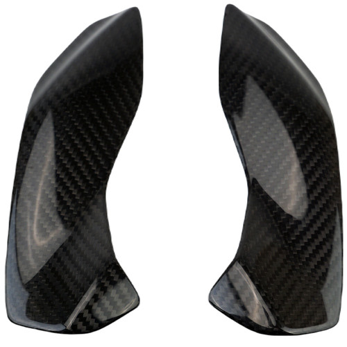 Headlight Covers in Glossy Twill Weave Carbon Fiber for Yamaha MT-09 2021+

