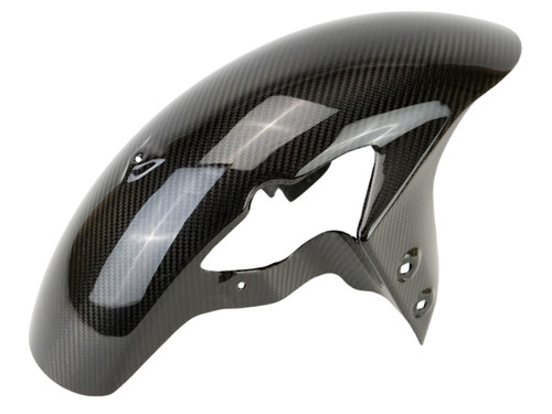 Front Fender in Glossy Twill Weave Carbon Fiber for Yamaha R7