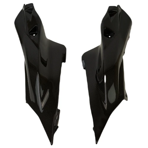 Inner Tail Fairings in Glossy Twill Weave Carbon Fiber for Yamaha R7 2022-2025