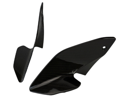 Headlight Fairing Shrouds in Glossy Twill Weave Carbon Fiber for KTM 790/890 Adventure, R, Rally