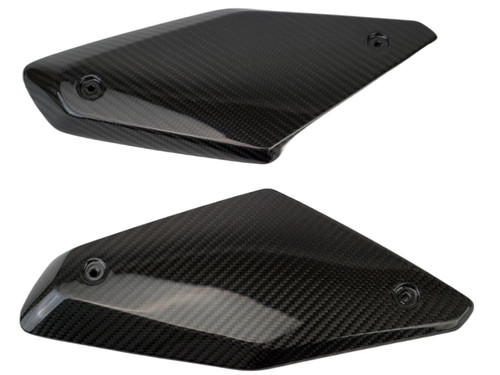 Side Panels in Glossy Twill Weave Carbon Fiber for Honda CBR650R 2019+