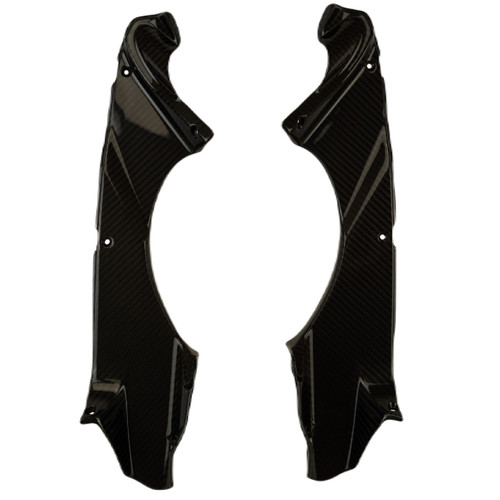 Dash Panels in Glossy Twill Weave Carbon Fiber for MV Agusta Superveloce 800 2020+