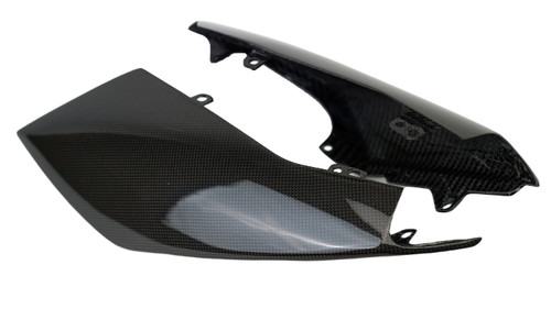 Tail Fairings in Glossy Plain Weave Carbon Fiber for Triumph Speed Triple 1200