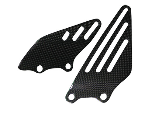 ウェット上 Heel Plates in 100% Carbon Fiber for Kawasaki ZX14/ZZR1400 06+