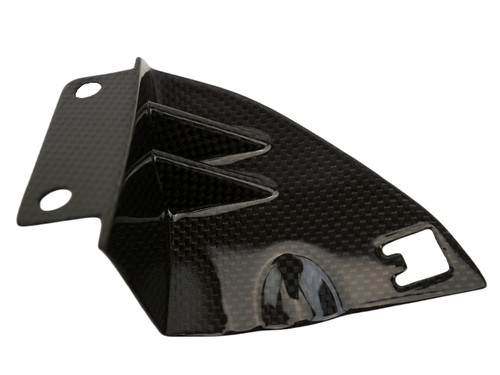 Side Support in Glossy Plain Weave Carbon Fiber for Ducati Diavel V4