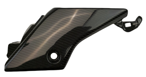 Tank Side Panels in Glossy Twill Weave Carbon Fiber for Yamaha Tenere 700