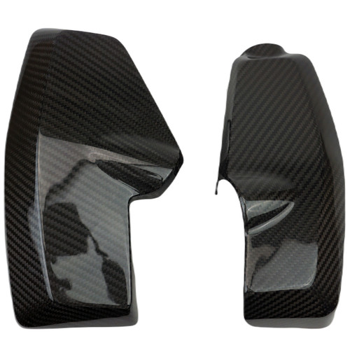 Radiator Covers in Glossy Twill Weave Carbon Fiber for Harley-Davidson Sportster S
