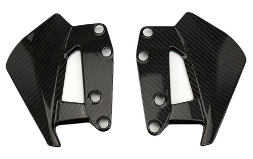 Windshield Brackets in Glossy Twill Weave Carbon Fiber for BMW R1300GS