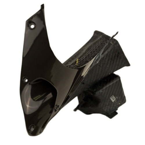 Inner Front Fairing in Glossy Plain Weave Carbon Fiber for Ducati Panigale V4 2025+