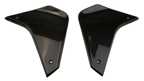 Intake Side Panels in Glossy Twill Weave Carbon Fiber for KTM 1290 Super Adventure 2024+

