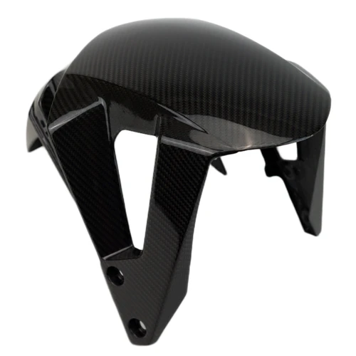 Front Fender in Glossy Twill Weave Carbon Fiber for Suzuki GSX-8R, GSX-8S, GSX-8T, GSX-8TT