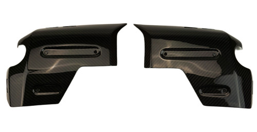 Radiator Covers in Glossy Twill Weave Carbon Fiber for BMW R1300GS ADV 2025+ Option 719 

