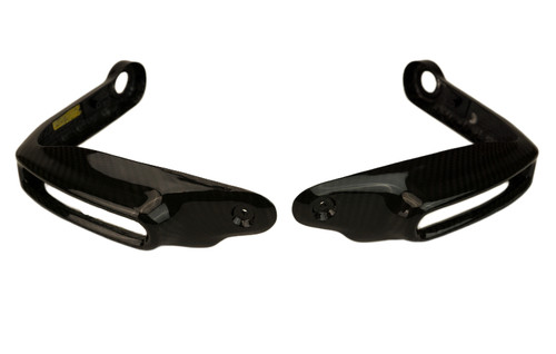 Hand Guard Brackets in Glossy Twill Weave Carbon Fiber for BMW R1300GS