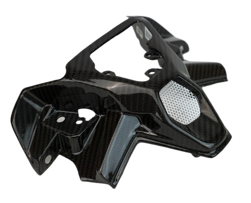 Front Fairing Frame in Glossy Twill Weave Carbon Fiber for Ducati Streetfighter V2 2025+