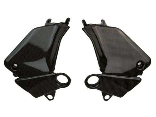 Frame Covers in Glossy Plain Weave Carbon Fiber for Ducati Streetfighter V4 2025+

