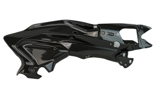 Right Side of Large Upper Side Panels in Glossy Plain Weave Carbon Fiber for Ducati XDiavel V4 2025+ 