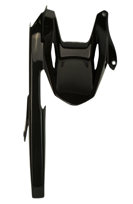 Rear Hugger with Chain Guard in Glossy Twill Weave Carbon Fiber for Honda CB1000 Hornet 2025+