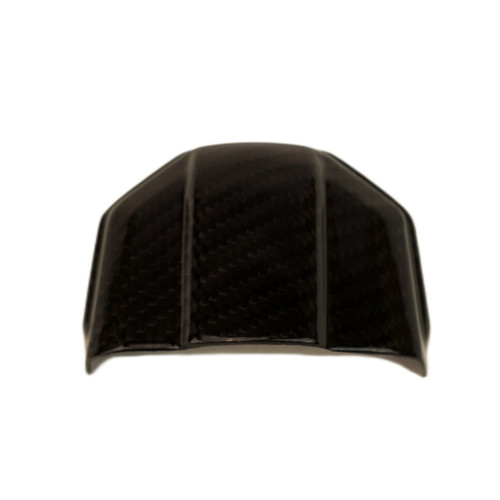 Plate Bracket Cover in Glossy Twill Weave Carbon Fiber for Yamaha MT-07 2025+


