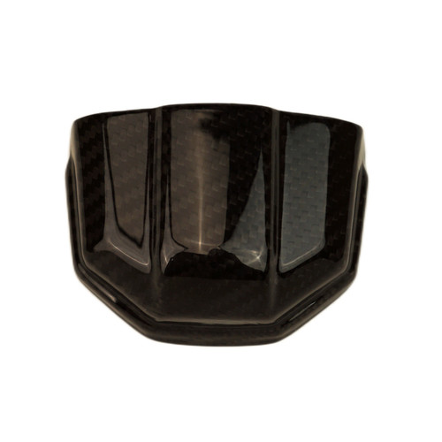 Plate Bracket Cover in Glossy Twill Weave Carbon Fiber for Yamaha MT-07 2025+