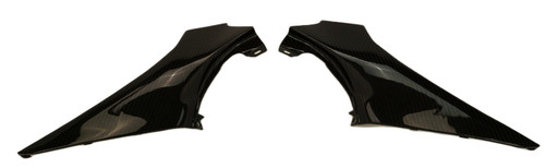 Under Seat Covers in Glossy Twill Weave Carbon Fiber for Yamaha MT-07 2025+

